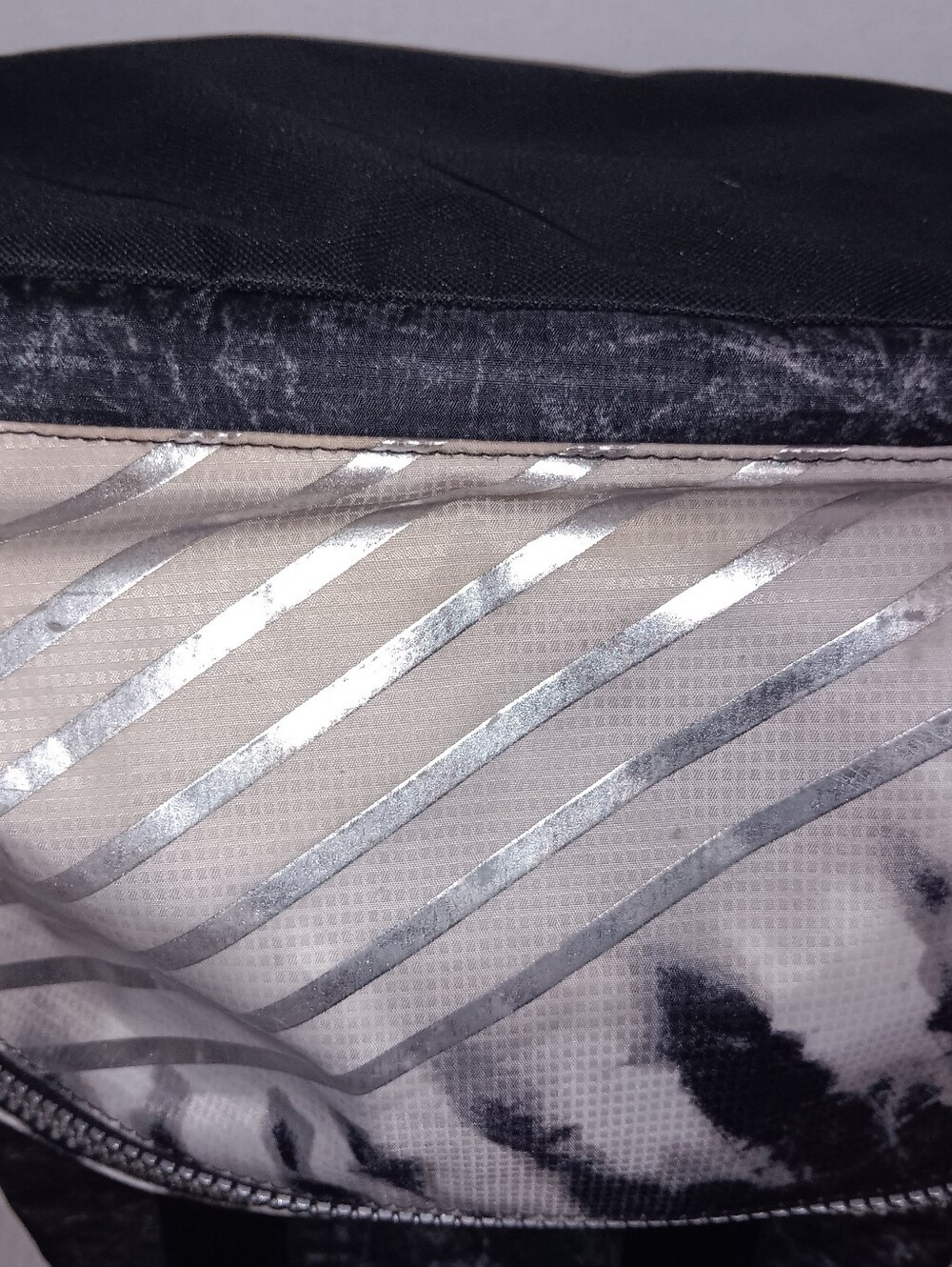 COLLECTION X by JUSTICE SILVER ZIPPERS TIE-DYE ADJUSTABLE STRAP BACKPACK - Picture 3 of 12